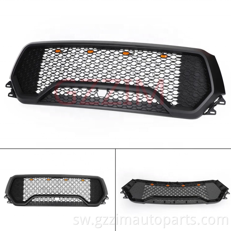 Modified Black Front  Middle Grille Used For RAM 1500 2019-2022
